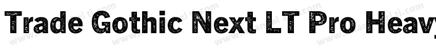 Trade Gothic Next LT Pro Heavy字体转换